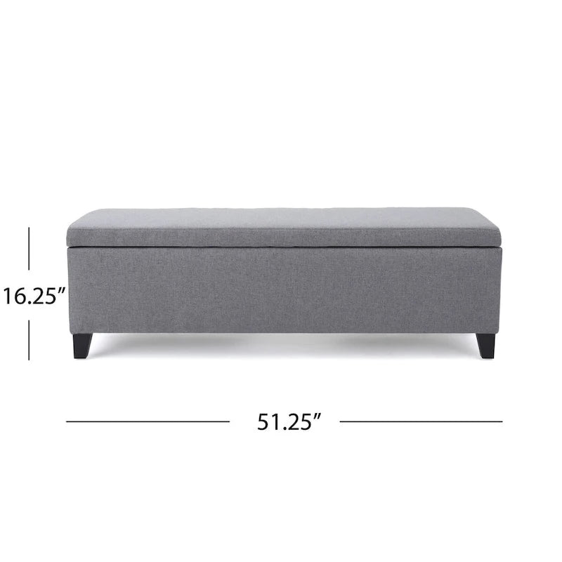 Banc de rangement moderne rembourré pour entrée de salon