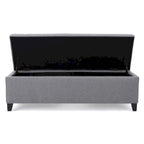 Banc de rangement moderne rembourré pour entrée de salon