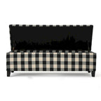 Banc de rangement moderne rembourré pour entrée de salon