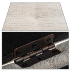 Banc de rangement moderne et élégant, capitonné, avec couvercle rabattable