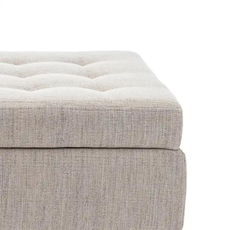 Banc de rangement moderne et élégant, capitonné, avec couvercle rabattable