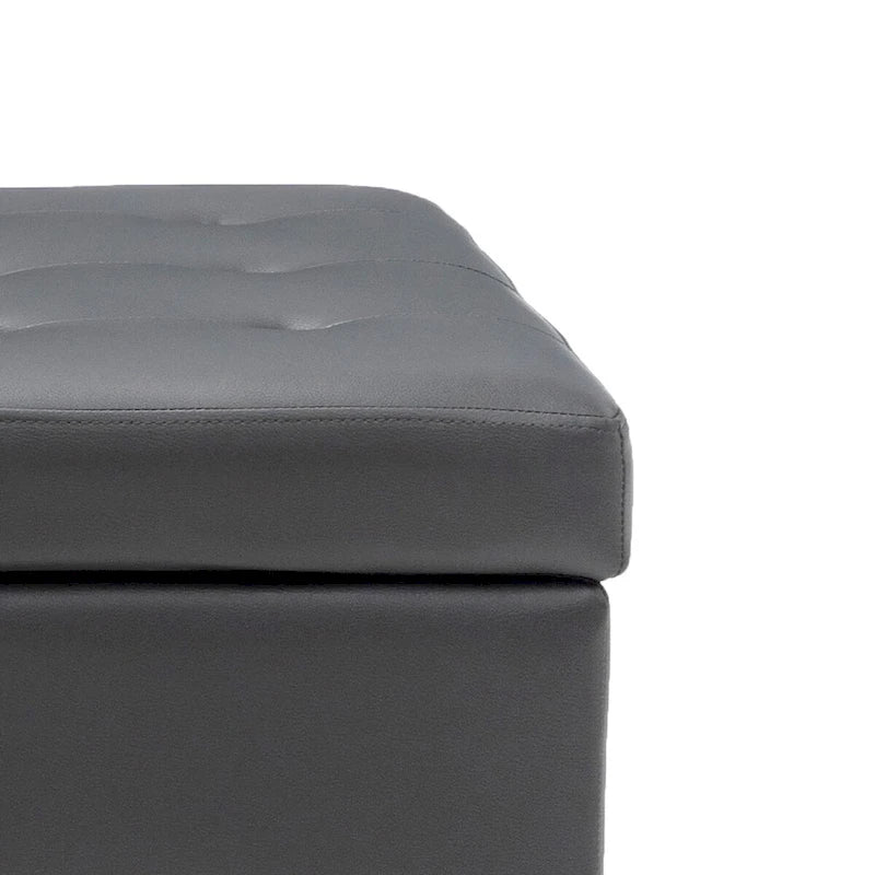 Banc de rangement moderne et élégant, capitonné, avec couvercle rabattable