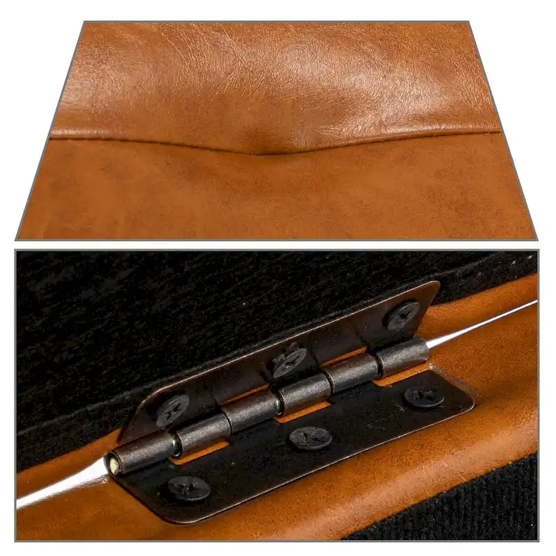 Banc de rangement moderne et élégant, capitonné, avec couvercle rabattable