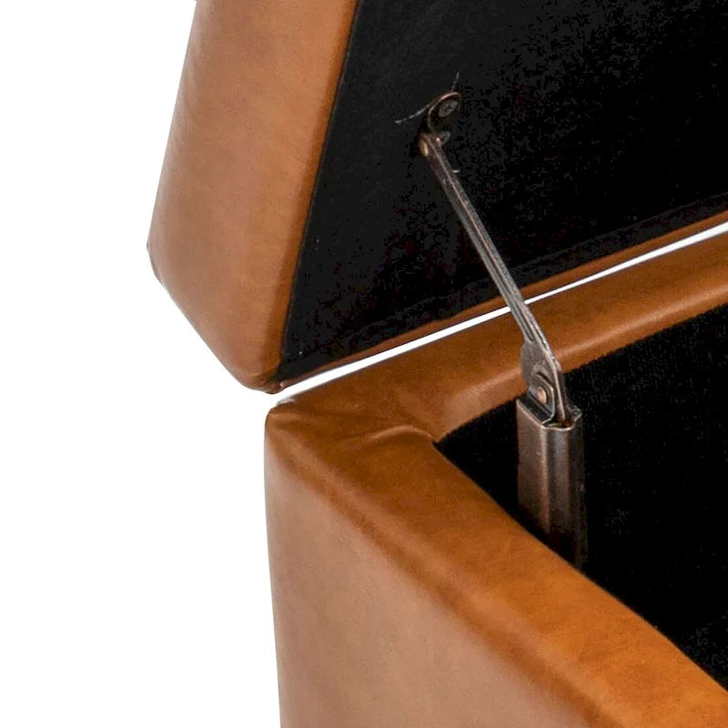 Banc de rangement moderne et élégant, capitonné, avec couvercle rabattable