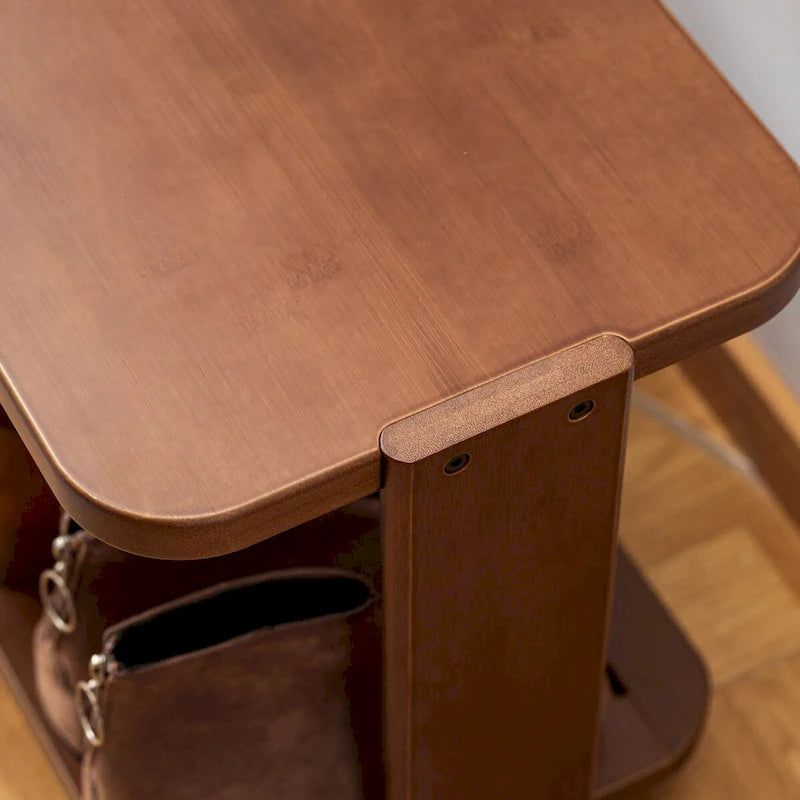 Banc porte-chaussures, meuble de rangement à chaussures en bambou à 2 niveaux, banc d'entrée