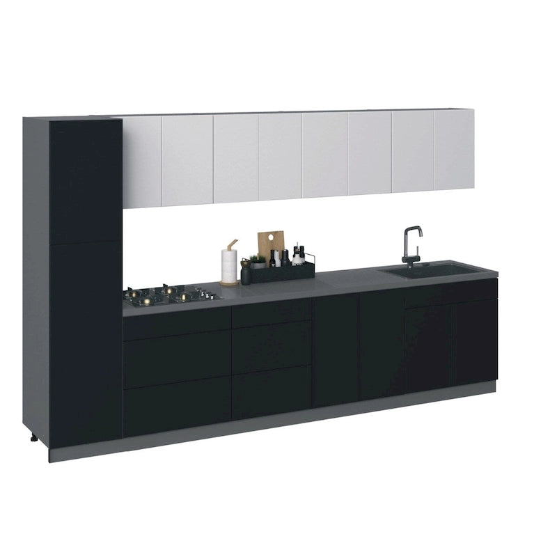 Collection Cuisine Élégante, Base Noire, Largeur 11 pi - 135 x 24