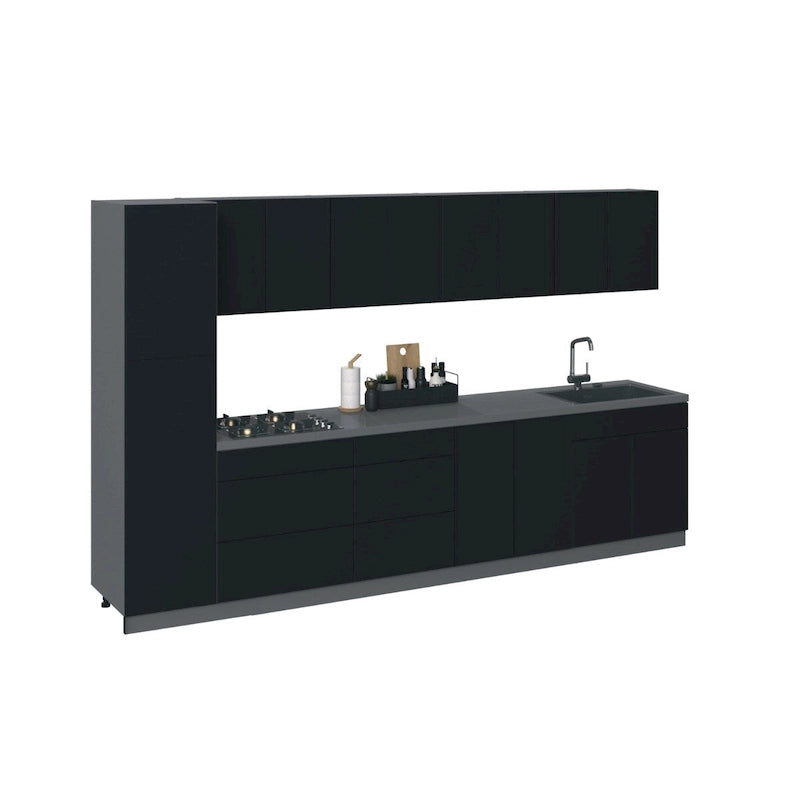 Collection Cuisine Élégante, Base Noire, Largeur 11 pi - 135 x 24