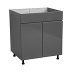Meuble sous-évier 36 po - Porte double haute - Gris - 36 x 34 1/2 x 23 3/8