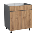 Meuble sous-évier 36 po - Porte double haute - Gris - 36 x 34 1/2 x 23 3/8