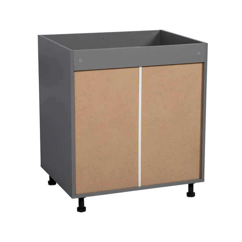 Meuble sous-évier 36 po - Porte double haute - Gris - 36 x 34 1/2 x 23 3/8