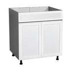 Meuble sous-évier 36 po - Porte double haute - Gris - 36 x 34 1/2 x 23 3/8