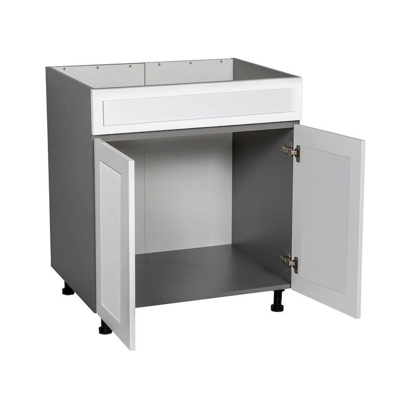 Meuble sous-évier 36 po - Porte double haute - Gris - 36 x 34 1/2 x 23 3/8