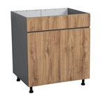 Meuble sous-évier 36 po - Porte double haute - Gris - 36 x 34 1/2 x 23 3/8