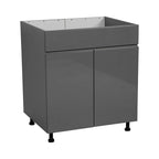 Meuble sous-évier 36 po - Porte double haute - Gris - 36 x 34 1/2 x 23 3/8