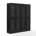 Ensemble de 2 armoires de rangement de cuisine Crosley Essen avec portes vitrées