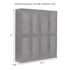 Ensemble de 2 armoires de rangement de cuisine Crosley Essen avec portes vitrées