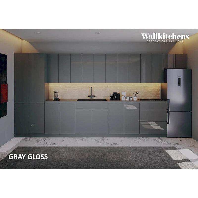 Cuisine Imperial Collection, base grise, largeur 15 pi - 174 x 24