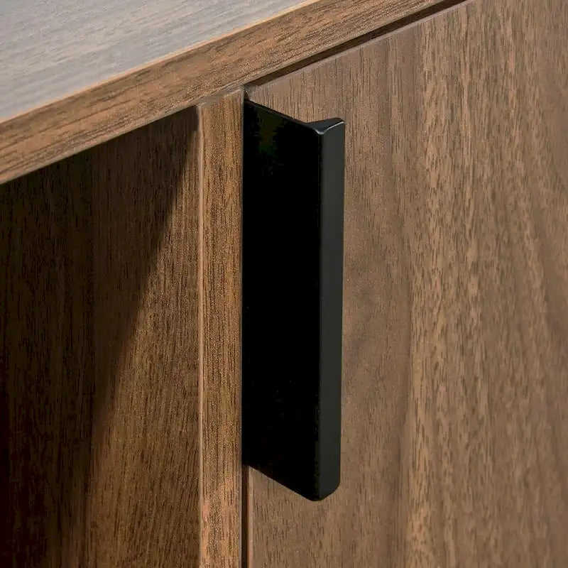 Meuble TV/buffet en bois avec 2 portes et étagères