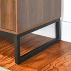 Meuble TV/buffet en bois avec 2 portes et étagères