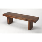 Butler Hewett Brown Wood Bench