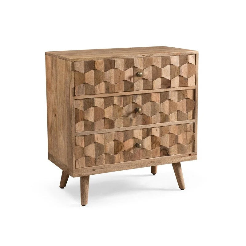 Commode moderne en bois à 3 tiroirs - Non disponible