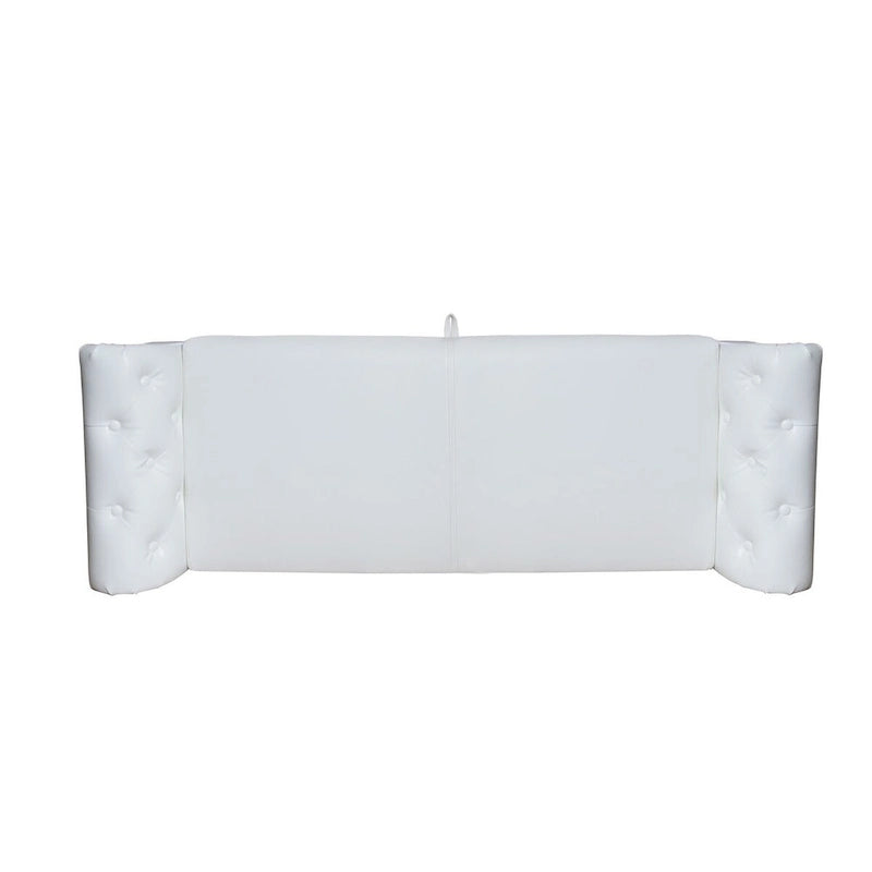Banc ottoman avec accoudoirs, banc en cuir PU capitonné, tabouret de canapé avec repose-pieds pour entrée, salon et fenêtre