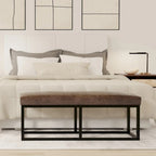 WYNDENHALL Kerwood 44 inch Wide Contemporary Rectangle Ottoman Bench - 14.6 D x 44 W x 18.5 H