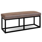 Banc ottoman rectangulaire contemporain WYNDENHALL Kerwood de 112 cm de large - 37 cm de profondeur x 112 cm de largeur x 47 cm de hauteur