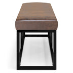 Banc ottoman rectangulaire contemporain WYNDENHALL Kerwood de 112 cm de large - 37 cm de profondeur x 112 cm de largeur x 47 cm de hauteur