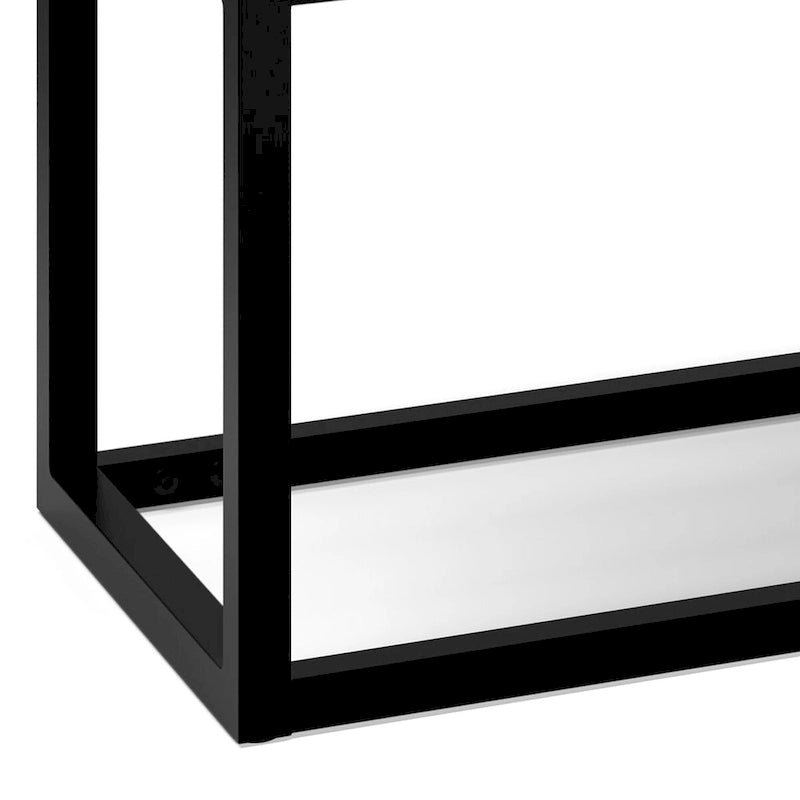 Banc ottoman rectangulaire contemporain WYNDENHALL Kerwood de 112 cm de large - 37 cm de profondeur x 112 cm de largeur x 47 cm de hauteur