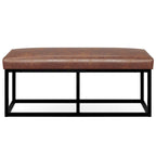 Banc ottoman rectangulaire contemporain WYNDENHALL Kerwood de 112 cm de large - 37 cm de profondeur x 112 cm de largeur x 47 cm de hauteur