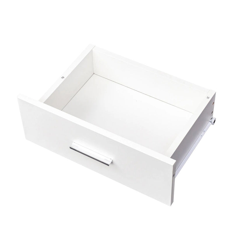 Postes de coiffure avec étagère de rangement à 2 niveaux et porte, armoire de rangement pour coiffure avec 2 tiroirs