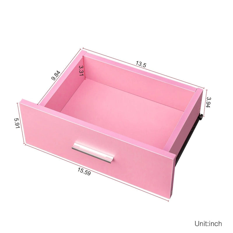 Postes de coiffure avec étagère de rangement à 2 niveaux et porte, armoire de rangement pour coiffure avec 2 tiroirs