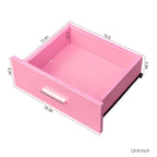 Postes de coiffure avec étagère de rangement à 2 niveaux et porte, armoire de rangement pour coiffure avec 2 tiroirs