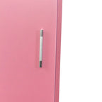 Postes de coiffure avec étagère de rangement à 2 niveaux et porte, armoire de rangement pour coiffure avec 2 tiroirs