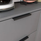 Meuble de rangement à 3 tiroirs et étagère réglable, meuble style milieu du siècle avec porte, meuble d'appoint