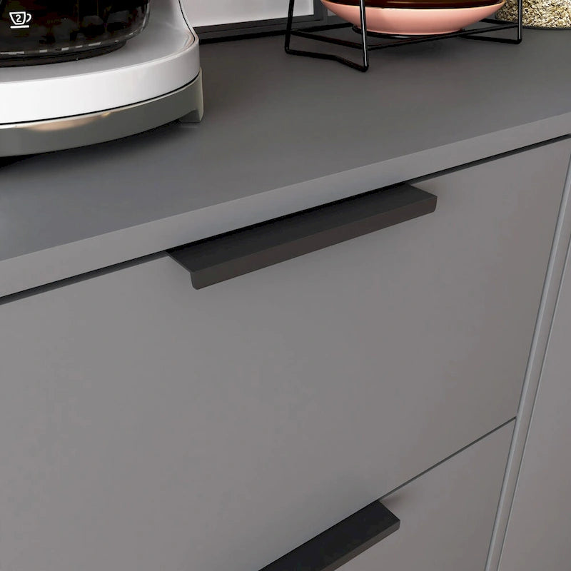 Meuble de rangement à 3 tiroirs et étagère réglable, meuble style milieu du siècle avec porte, meuble d'appoint