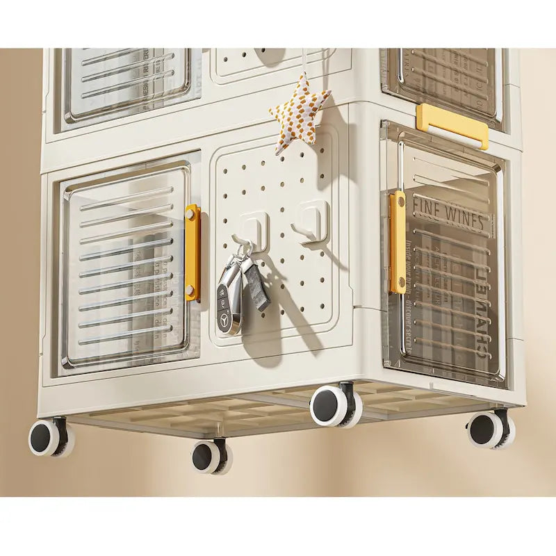 Organisateur de rangement mobile multifonctionnel à roulettes