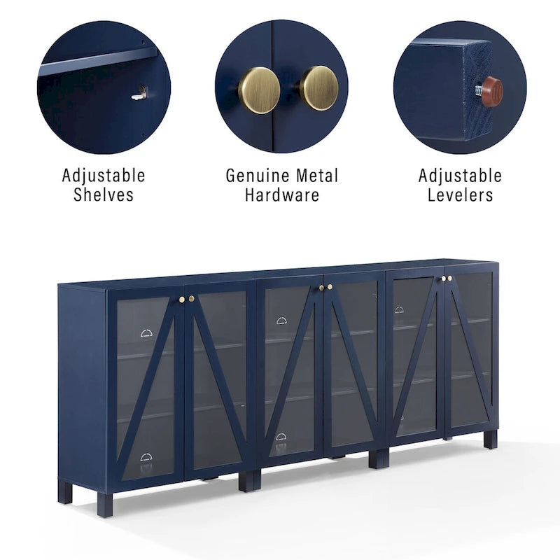 Ensemble de 3 meubles de rangement multimédia Crosley Cassai