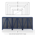 Ensemble de 3 meubles de rangement multimédia Crosley Cassai