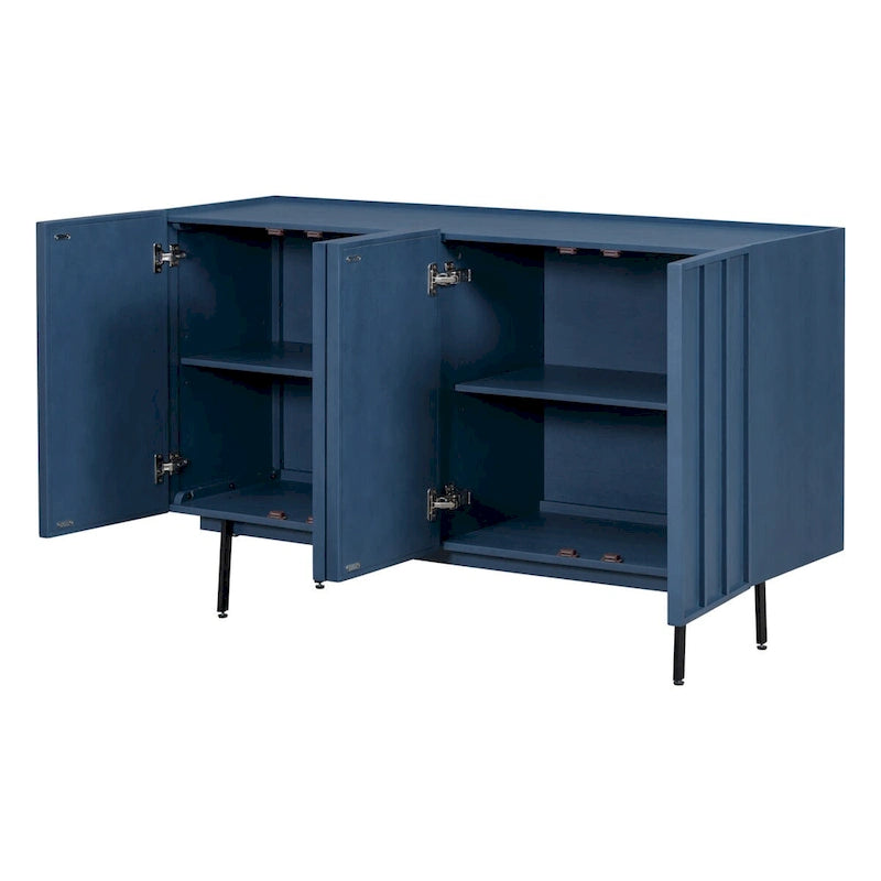 Meuble moderne à 4 portes et étagères réglables