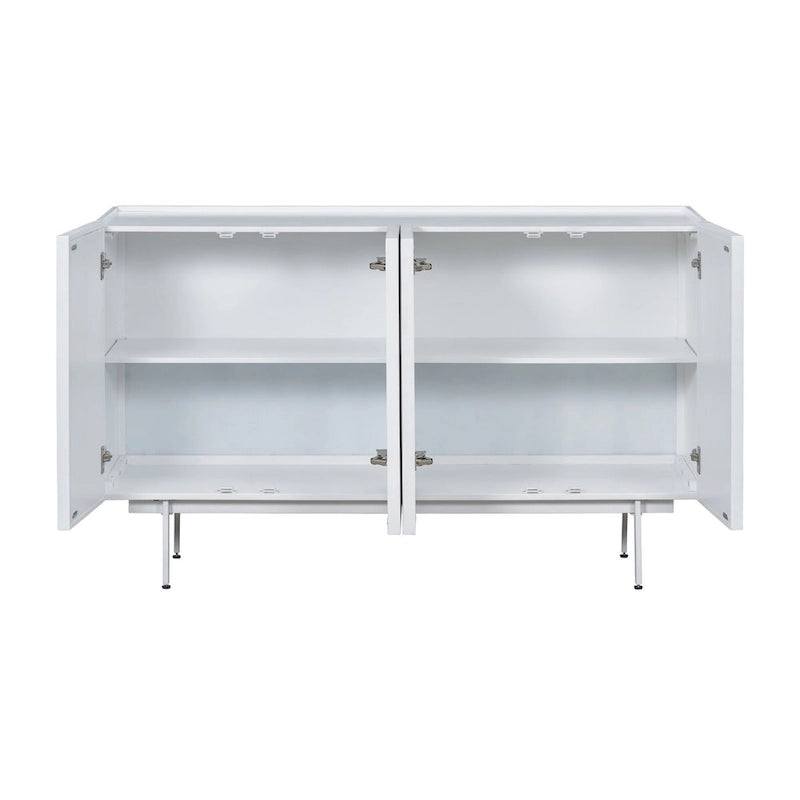 Meuble moderne à 4 portes et étagères réglables