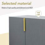 Buffet/vaisselier moderne et élégant à 4 portes, 60 pouces