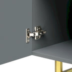 Buffet/vaisselier moderne et élégant à 4 portes, 60 pouces