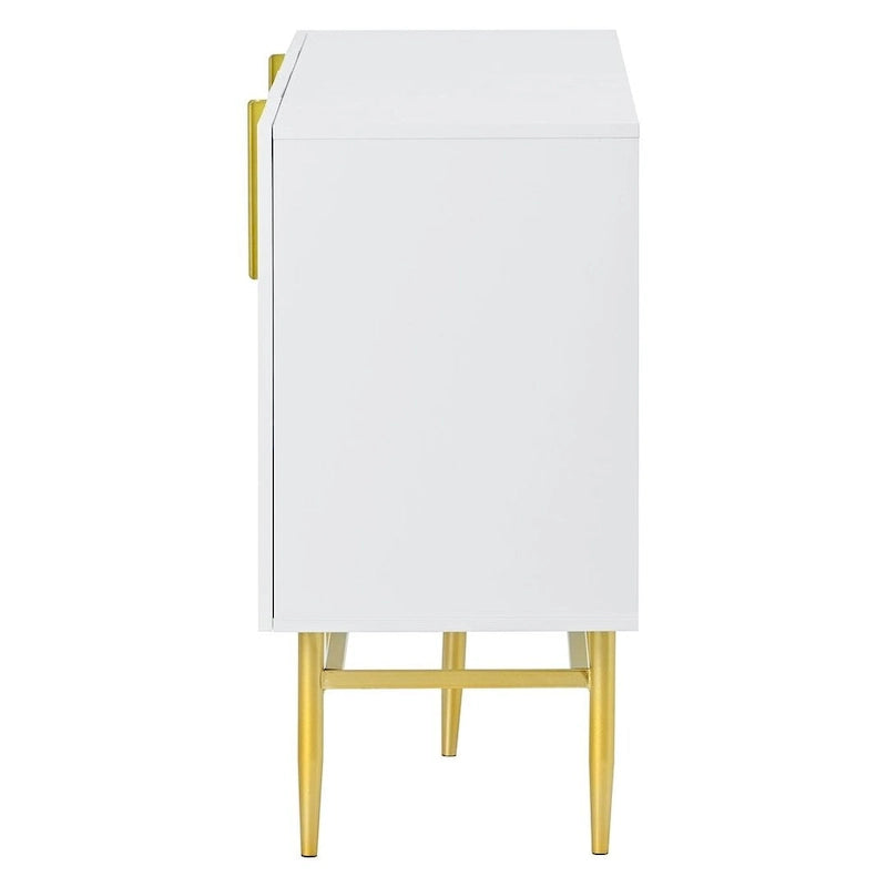 Buffet/vaisselier moderne et élégant à 4 portes, 60 pouces