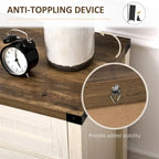 Buffet de cuisine à deux portes de grange avec tiroir