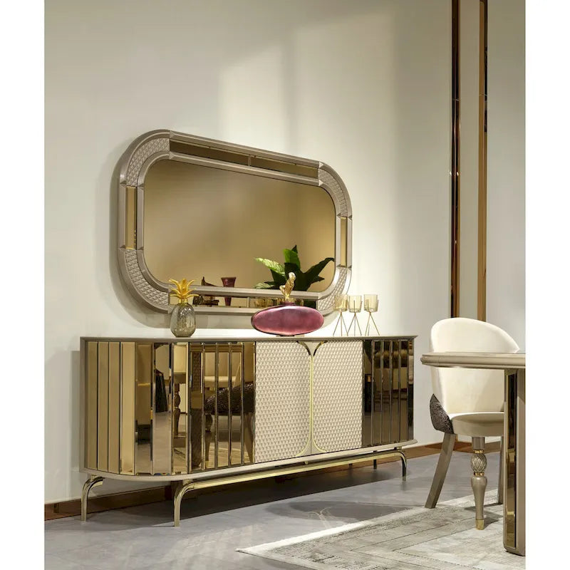 Madrid Modern Buffet With Mirror For Dining Room