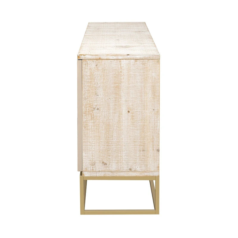 Buffet à 4 portes de 60 pouces avec étagères réglables