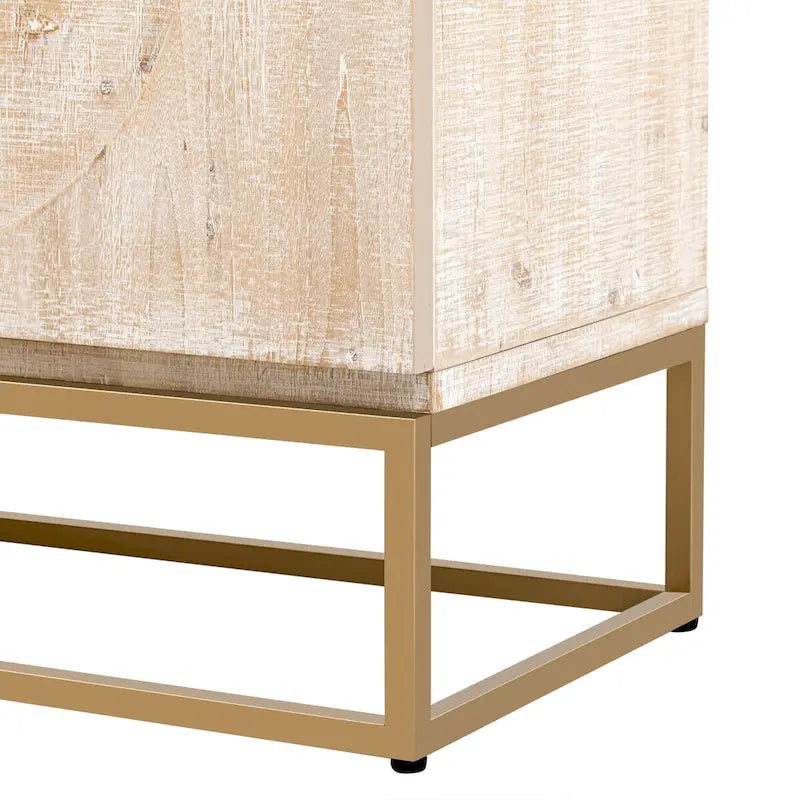 Buffet à 4 portes de 60 pouces avec étagères réglables