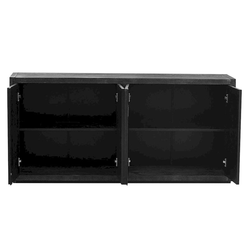 Buffet à quatre portes en placage de frêne